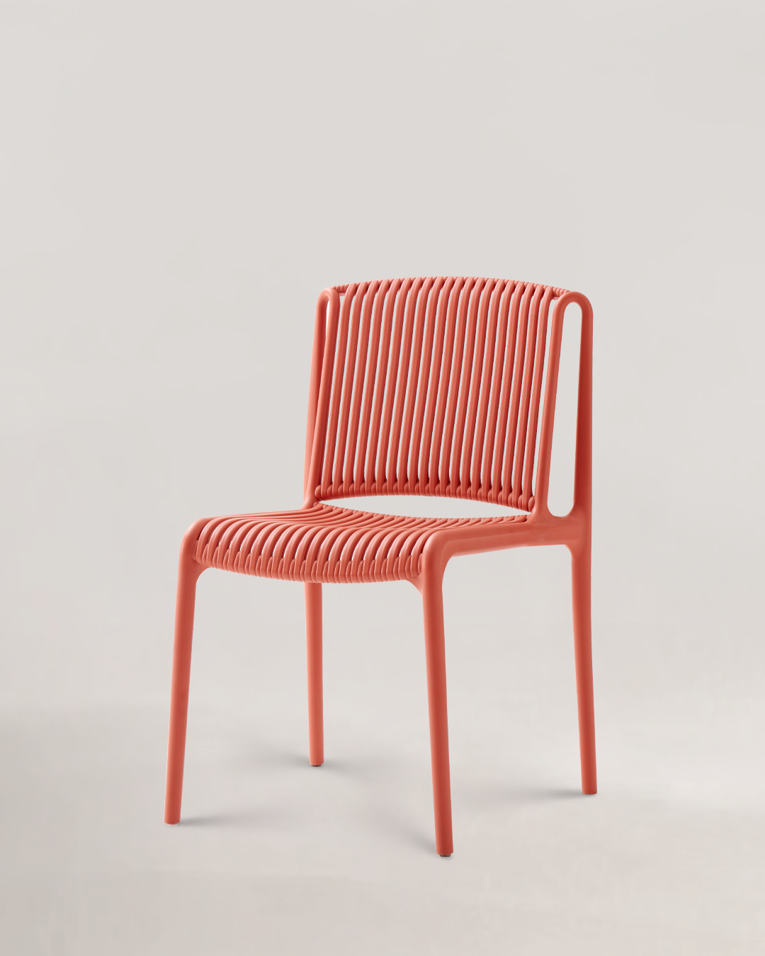 Elpis Plastic Chair Chestnut Red