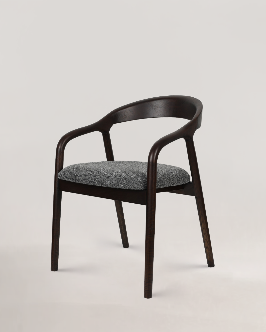 Riva Wooden Chair Dark Grey