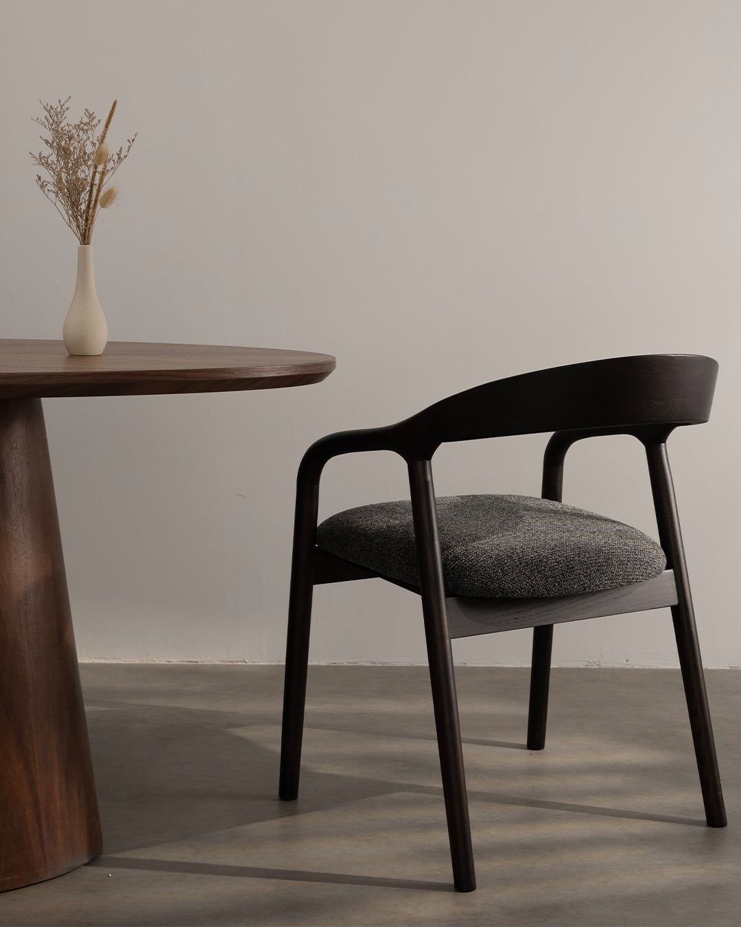 Riva Wooden Chair Dark Grey