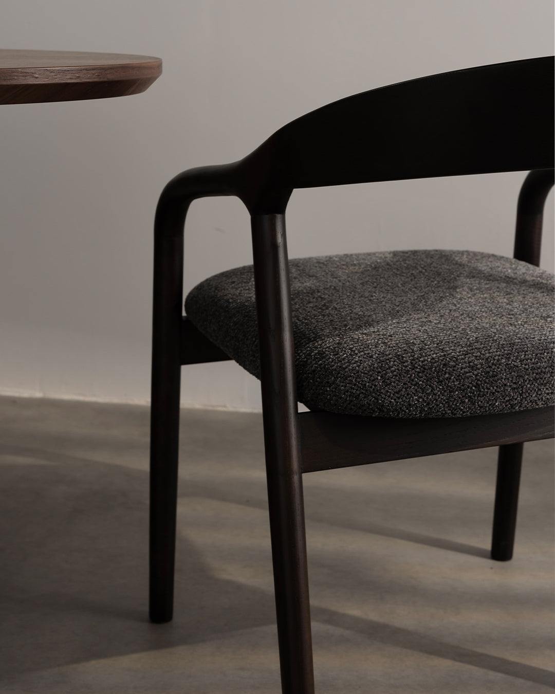 Riva Wooden Chair Dark Grey