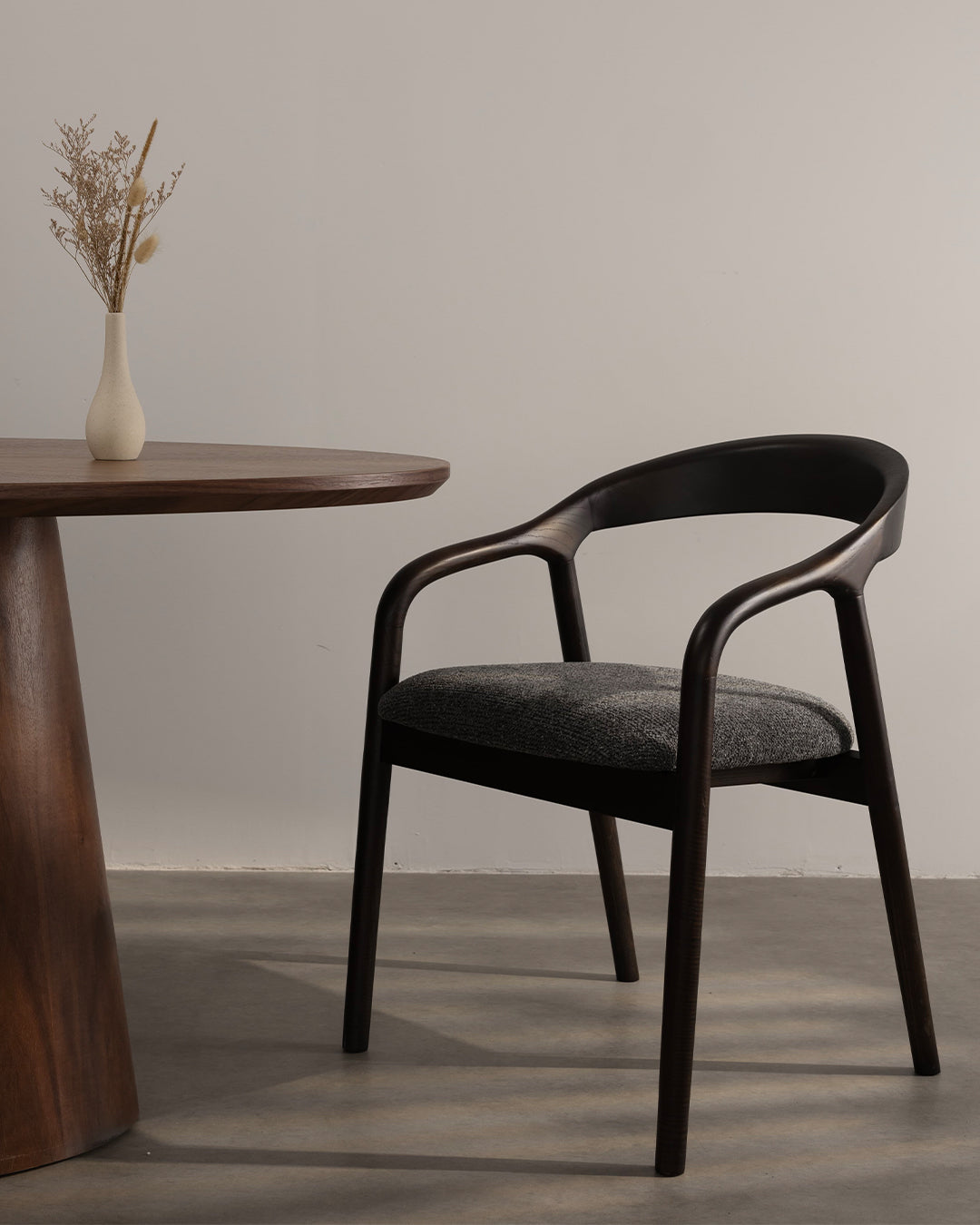 Riva Wooden Chair Dark Grey