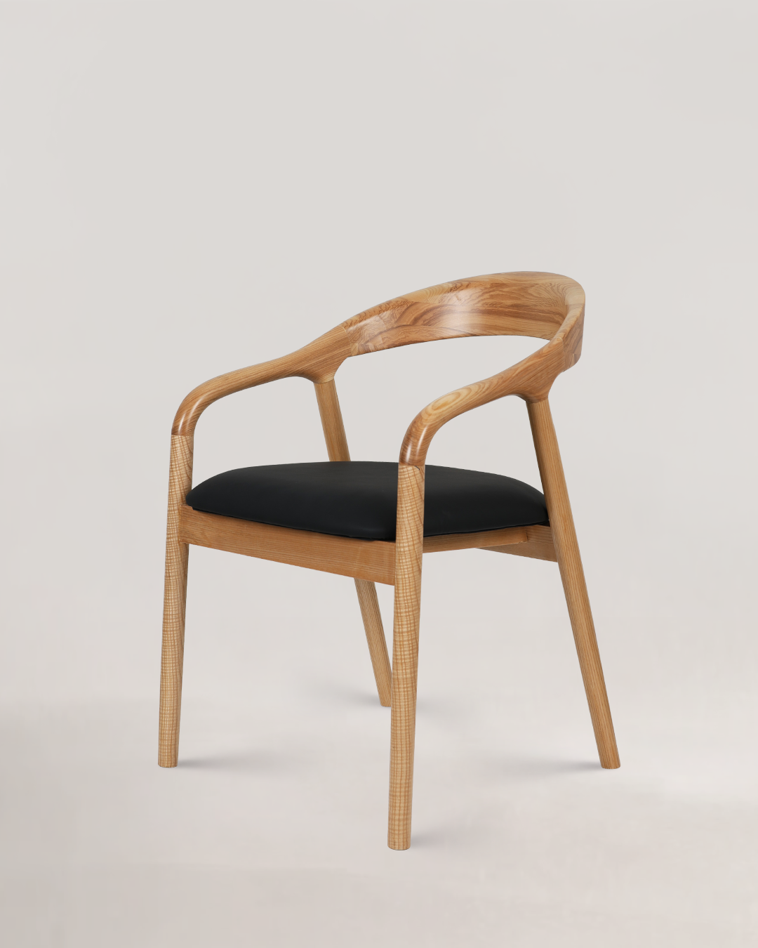 Riva Wooden Chair Natural Black