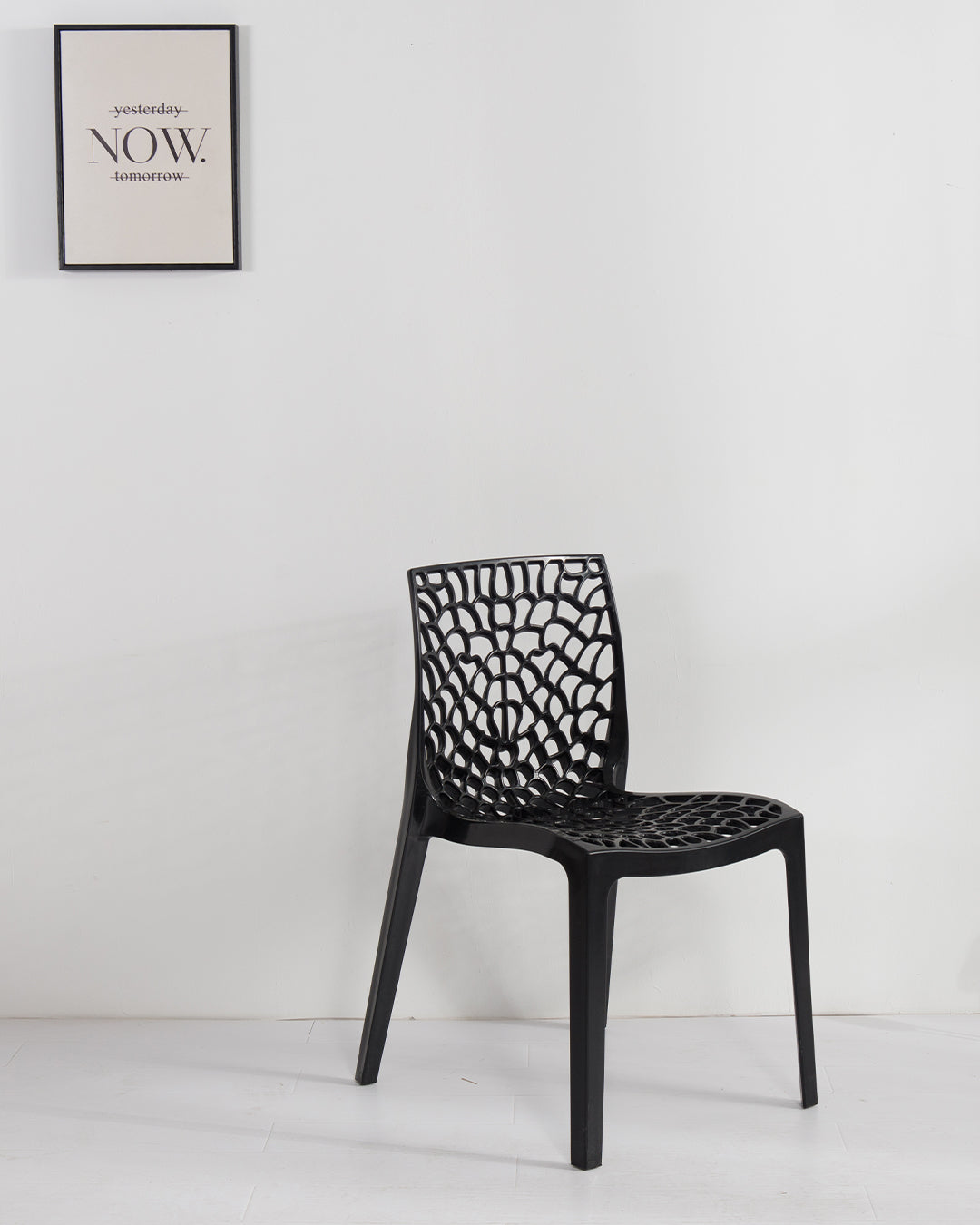 Root Plastic Chair Ivory White