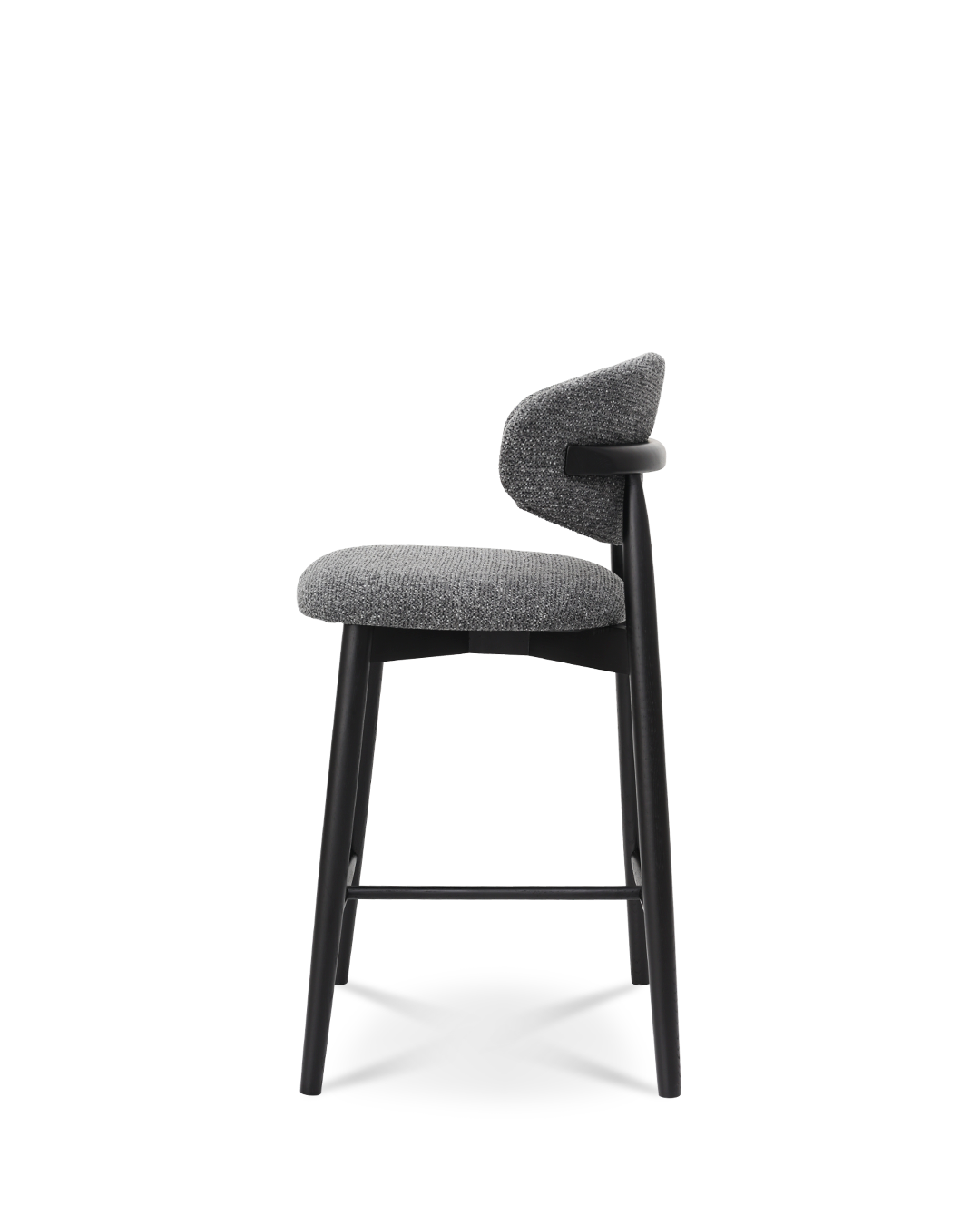 Silvia Wooden Bar Chair Black