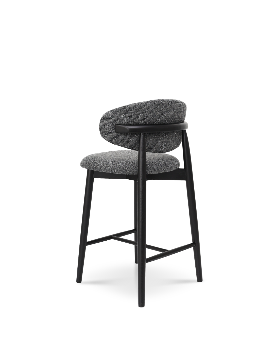 Silvia Wooden Bar Chair Black