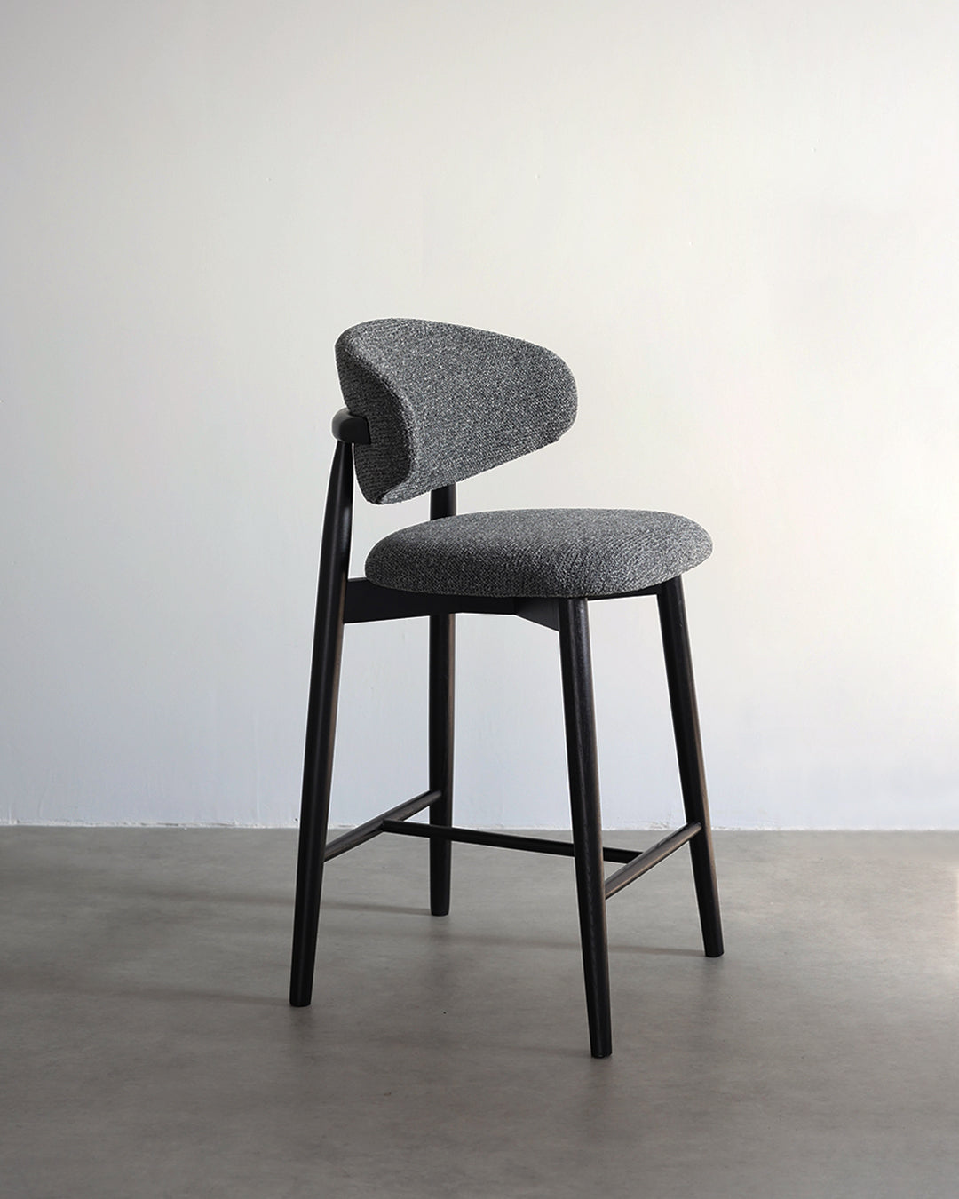 Silvia Wooden Bar Chair Black