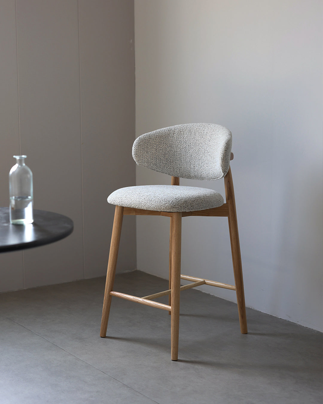 Silvia Wooden Bar Chair Natural