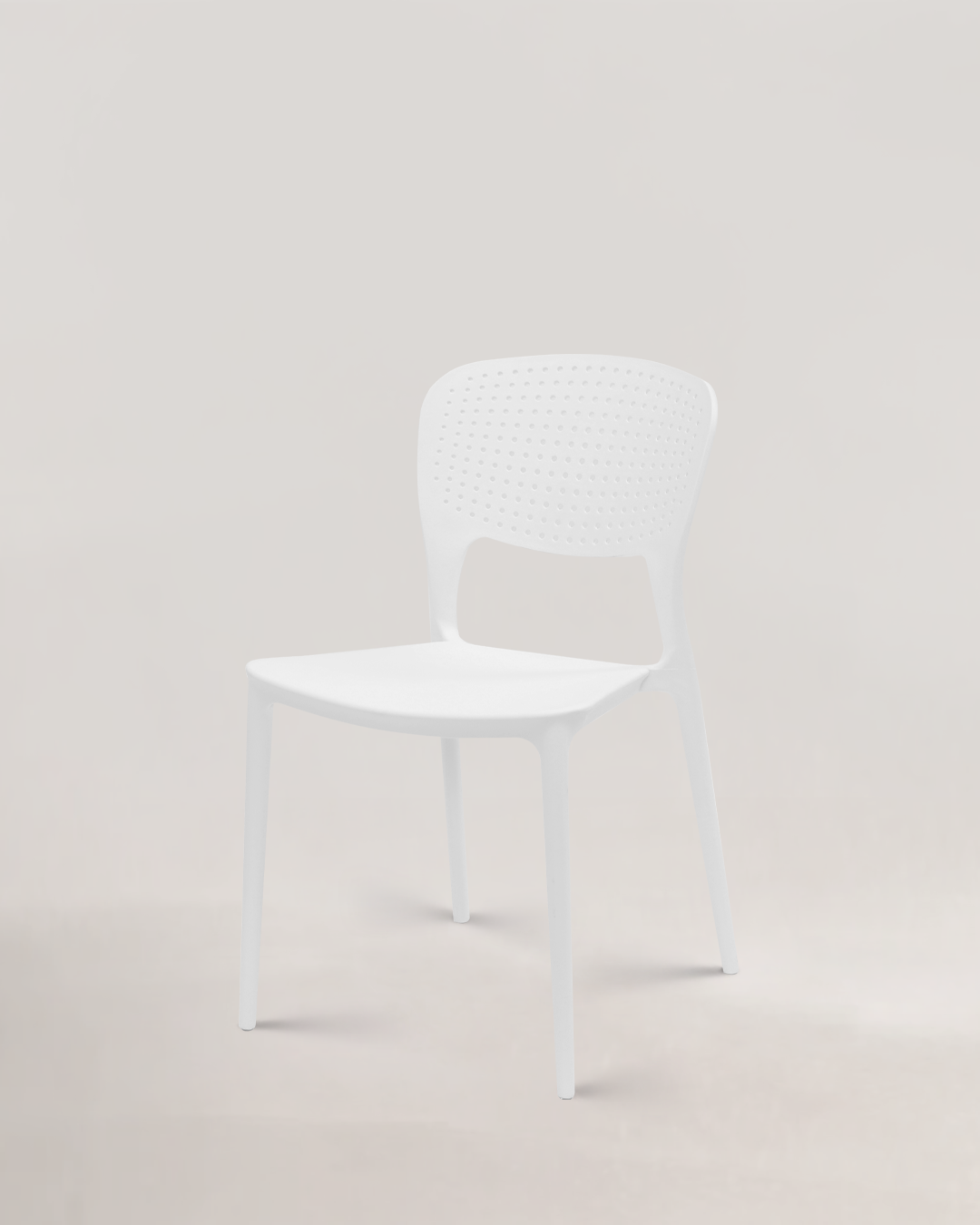 Themis Plastic Chair Ivory White