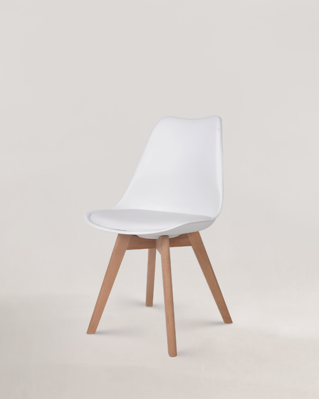 Tulip Design Chair Ivory White