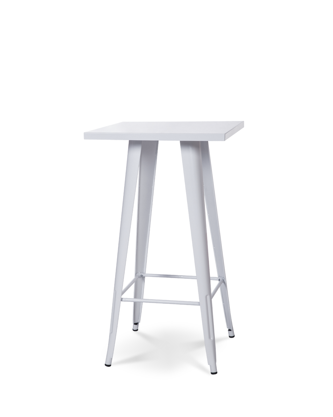 Table de bar Toli en métal blanc