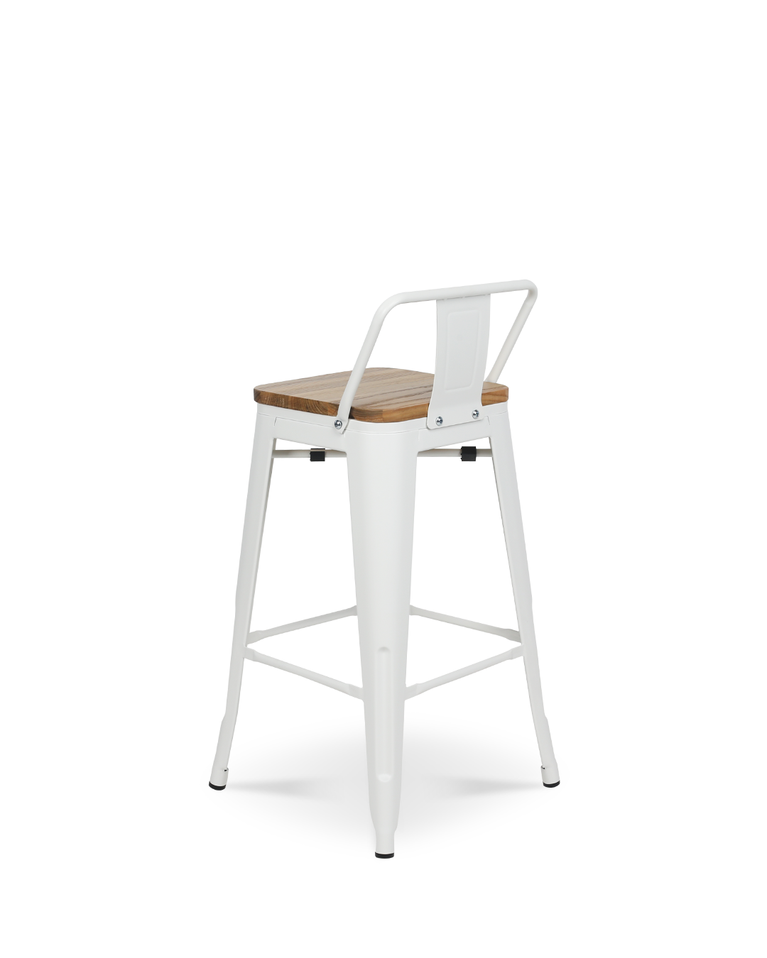 Lix Wood Counter Chair White
