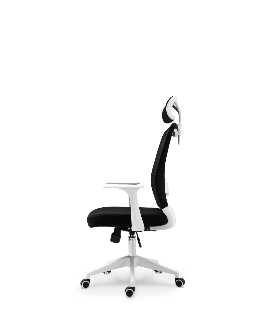 Chaise de bureau Aurora blanc/noir