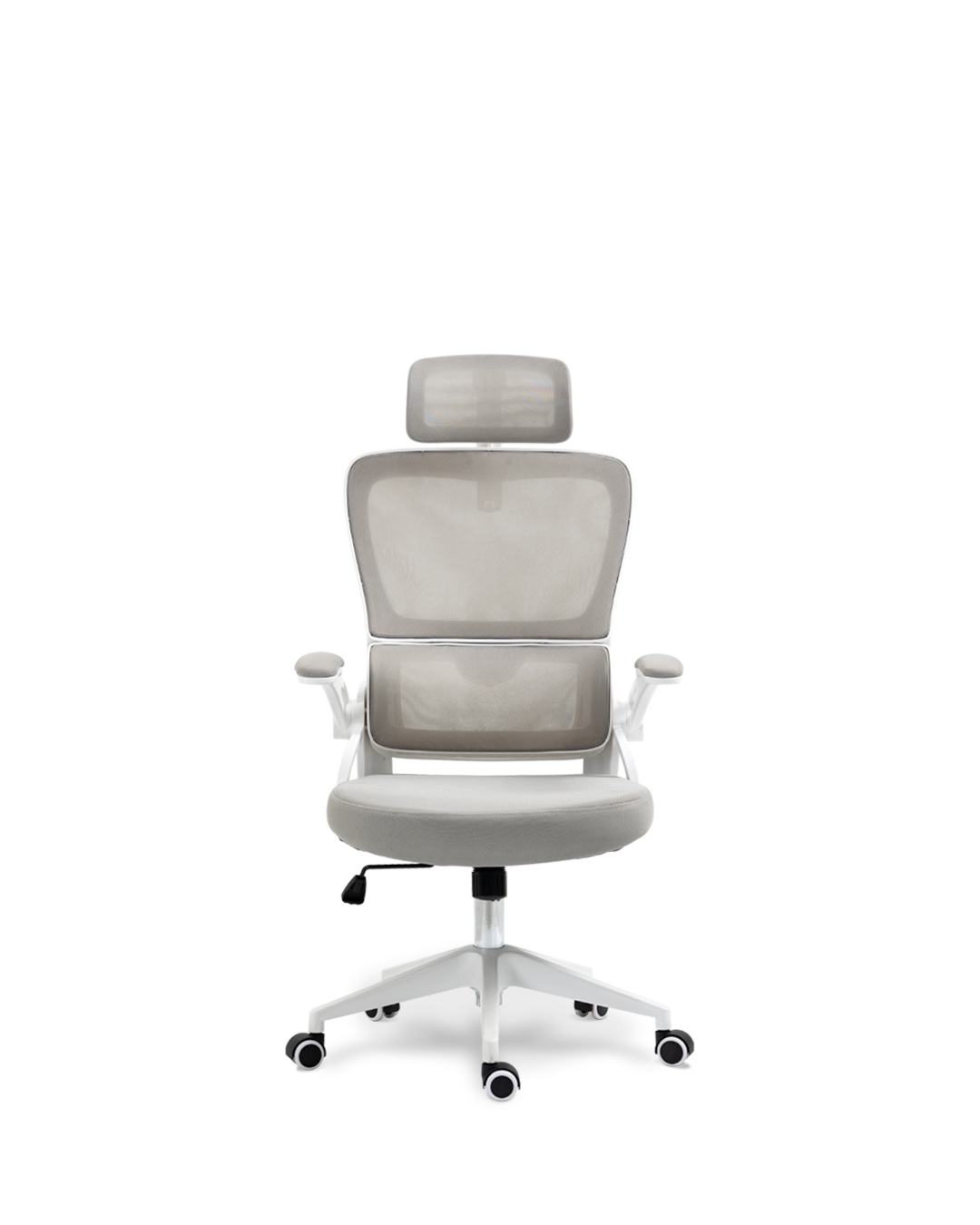 Chaise de bureau Vala blanc/gris