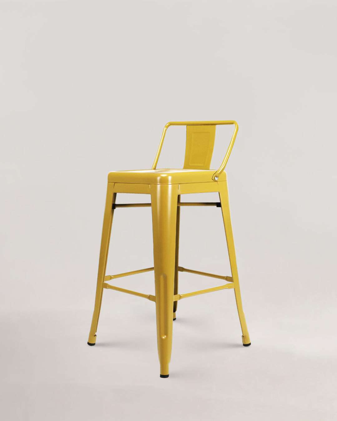 Lix Metal Counter Chair Yellow